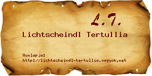 Lichtscheindl Tertullia névjegykártya